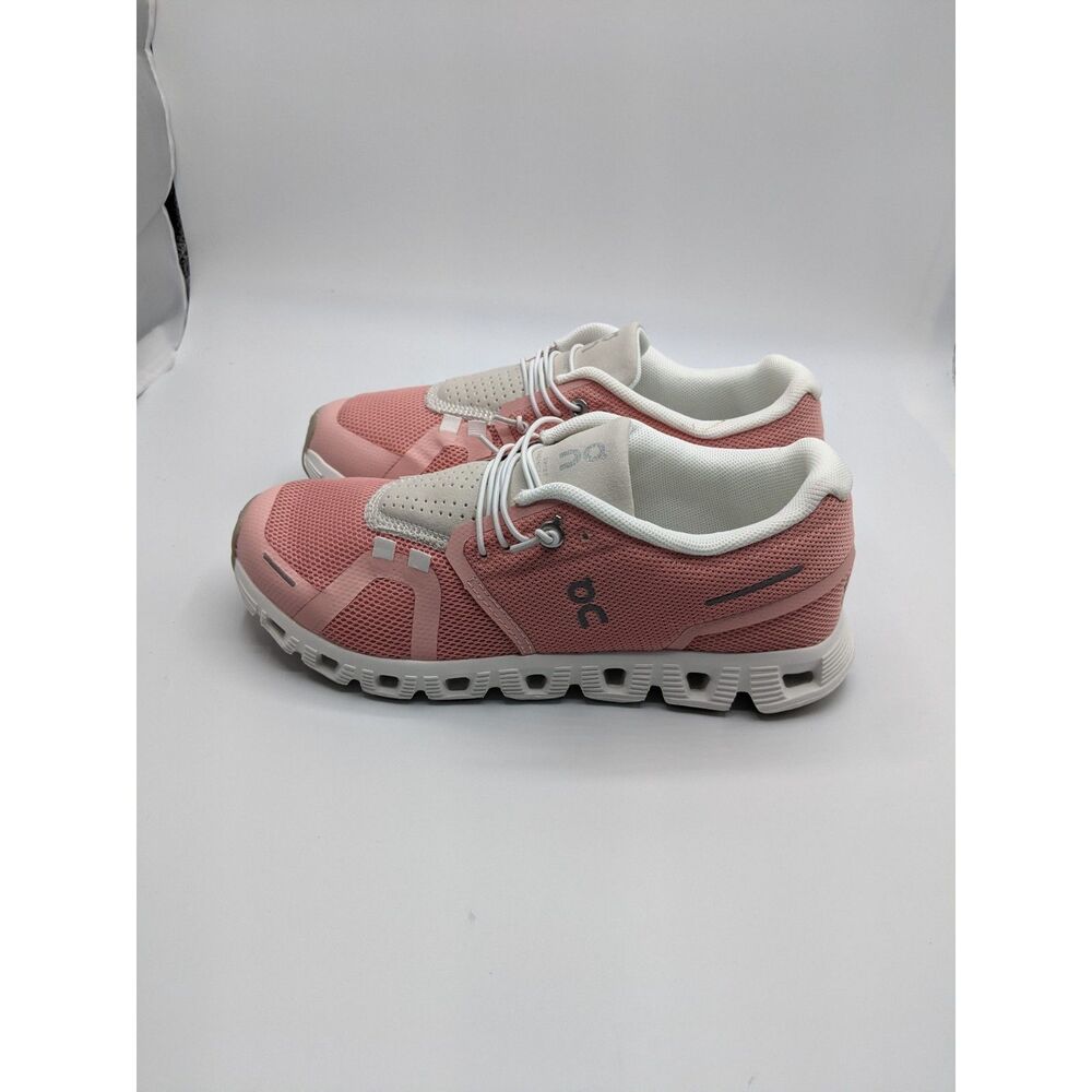 On Women's Cloud 5 Sneakers, Rose | Shell, Pink, 5 Medium US